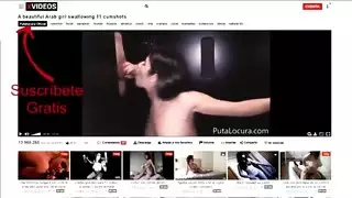 فتاة عربية جميلة تبتلع قذف