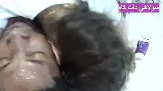 فيلم الديوث العربي سوبر امرأة مع لاعب كمال اجسام سمين رجل أفريقي