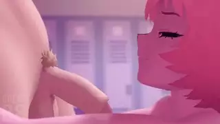 شقراء متعرج تمنع ثديها الساحر والحمار المستديرة