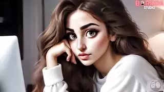 ميا الجد القديم قرنية المستأنسة العذراء في سن المراهقة فتاة تركية شابة