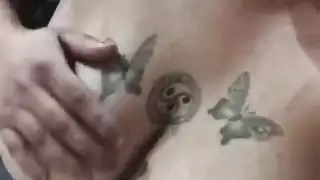 لطيف عربي مع الثدي الطبيعية الكبيرة مدمن على مهبلها